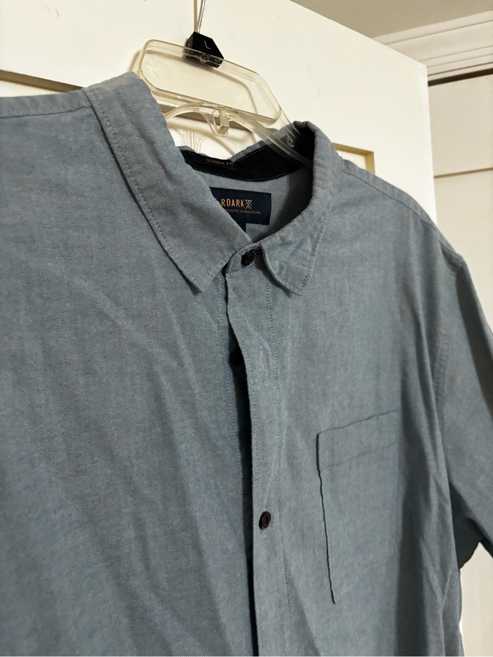 Roark Dusty Blue Men's Casual Button-Down Shirt
